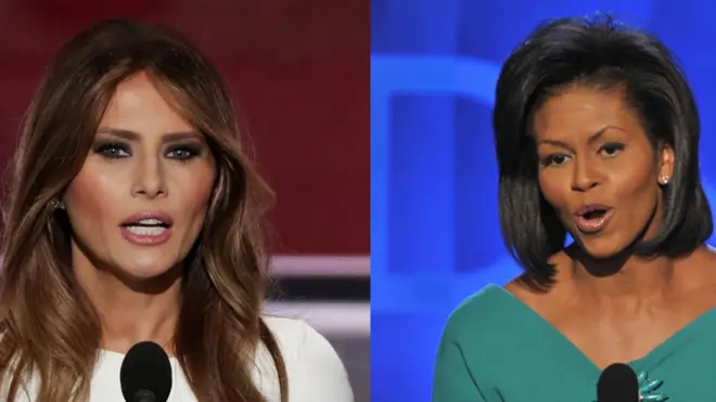 Melania Trump y Michelle Obama