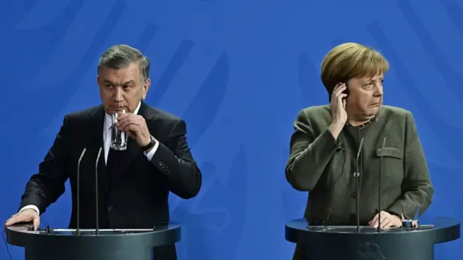 Мирзиёев ва Меркель