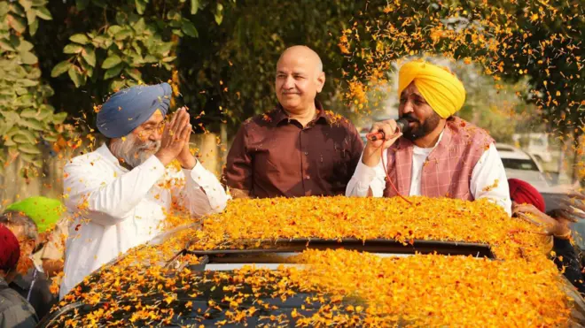 ਹਰਮੀਤ ਸਿੰਘ ਸੰਧੂ ਅਤੇ ਭਗਵੰਤ ਮਾਨ 