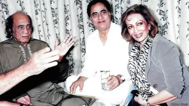 مہدی حسن کے ساتھ جگجیت سنگھ اور چترا سنگھ