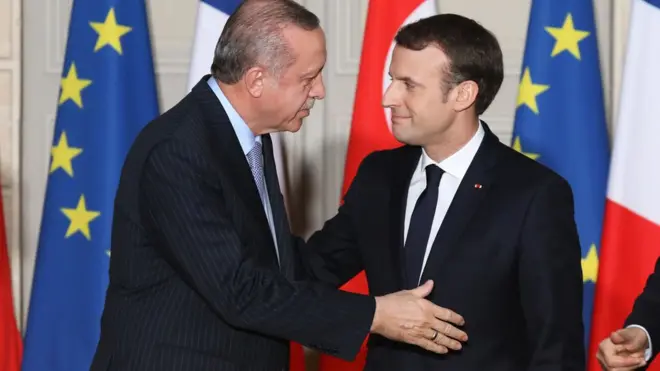 Fransa Cumhurbaşkanı Macron, Cumhurbaşkanı Erdoğan'ı bu ayın başında Paris'te ağırlamıştı.