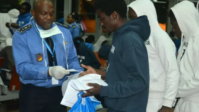 Migrants from Cameroon.