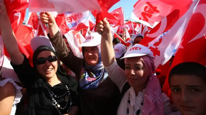 Ankara'daki Evet mitingi