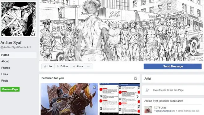 Menyusul kontroversi itu, Ardian Syaf justru memajang gambar asli karyanya yang dipermasalahkan itu sebagai sampul laman Facebook miliknya.