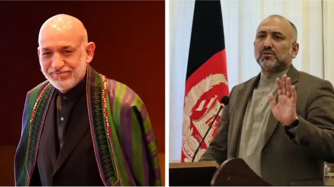 حامد کرزی او حنیف اتمر د مسکو مسکو ناسته کې ګډون کوي