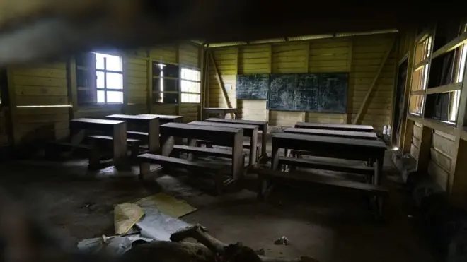 Ecole à Buea, au Sud-Ouest du Cameroun