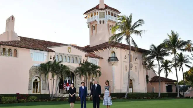 Mr Trump ayaa dhismahiisa Mar-a-Lago ee gobolka Florida inta badan ku qaabila hogaamiyayaasha ajnabiga