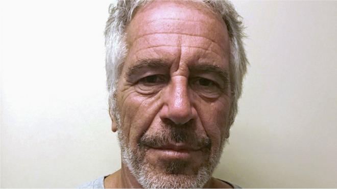 US financier Jeffrey Epstein appears in a photograph taken for the New York State Division of Criminal Justice Services' sex offender registry on 28 March, 2017.
