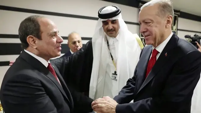 الرئيسان المصري والتركي