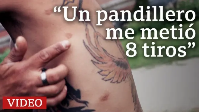 "Un pandillero me metió ocho tiros"