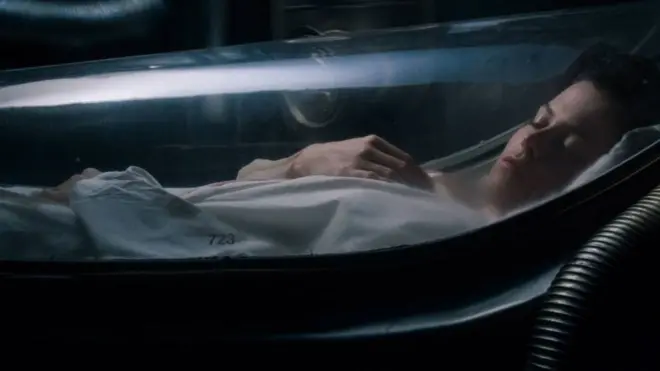 ilustrasi tidur dari film Alien