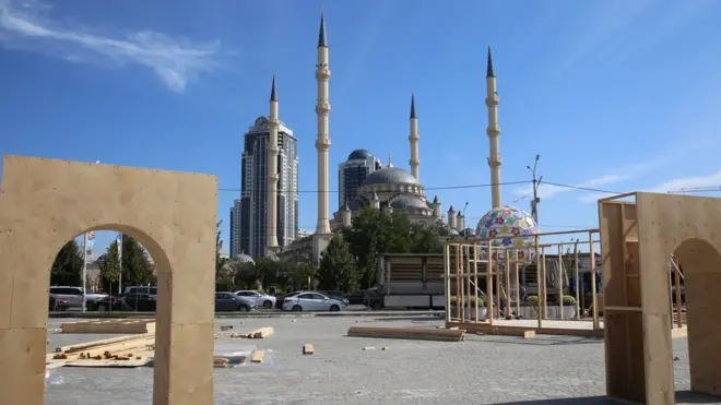 Вид на Грозный