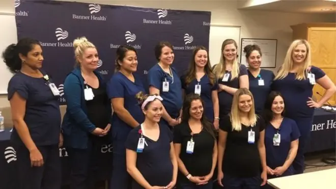 Di first pikin go born for September and di last one go land for January