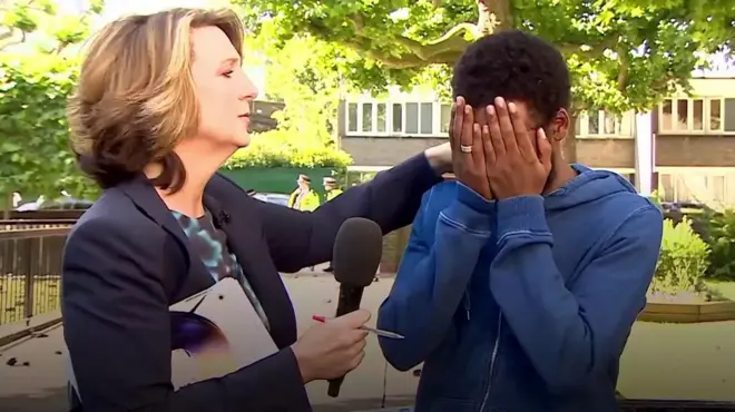 свідок пожежі в Лондоні