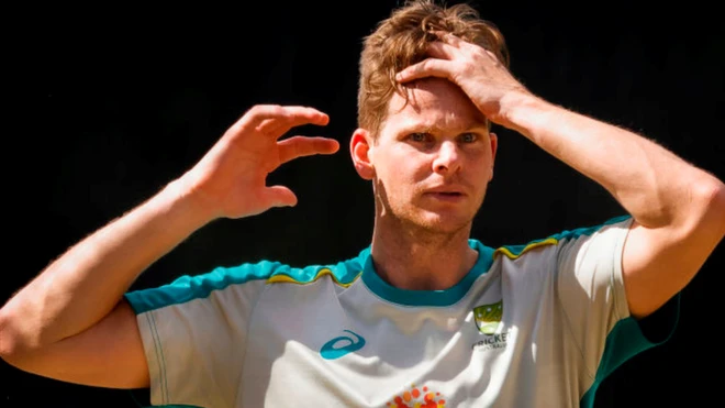 سٹیو سمتھ پاکستان میں ٹریننگ کے دوران