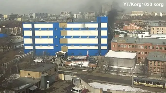 Пожар в торговом центре "Персей для детей".