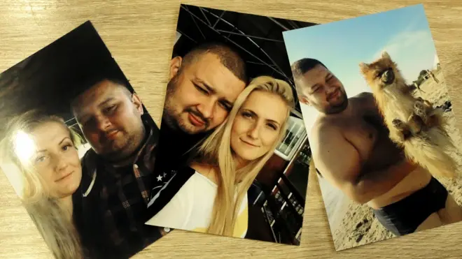 Roman Saričev s partnerkom Marijom i psom