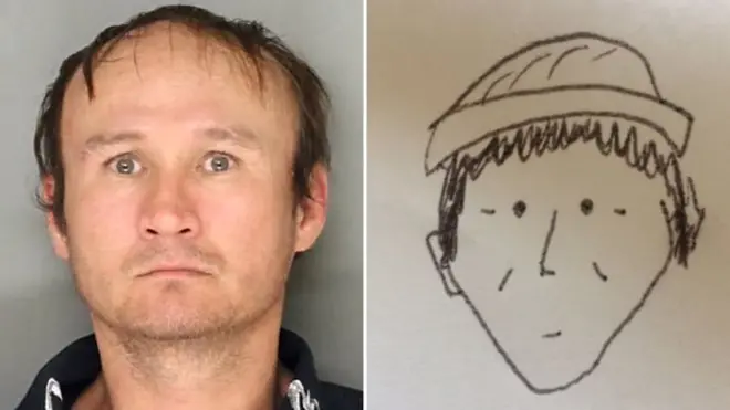 A própria testemunha desenhou o 'retrato falado' que foi classificadoroleta blaze como jogar'amador e caricato', mas ajudou a polícia a encontrar um suspeito | Foto: Lancaster Police Department