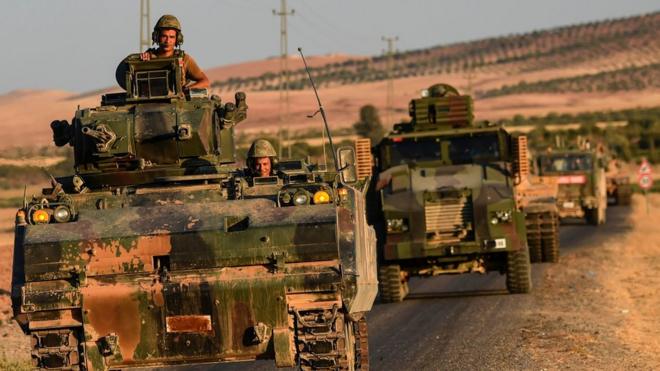 Турецкие военные в Сирии в сентябре 2016 года