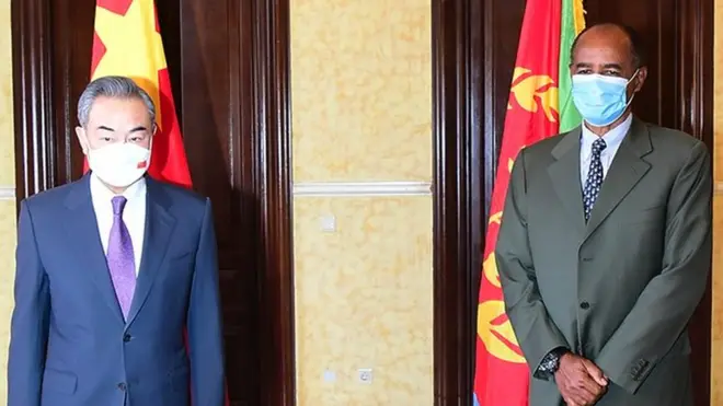 የውጭ ጉዳይ ሚኒስትር ዋንግ ዪና ፕሬዝዳንት ኢሳያስ አፈወርቂ