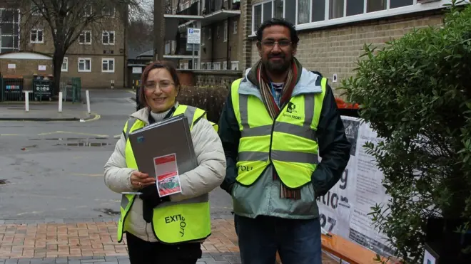 Undeterred by bad weather, exit pollsters are stopping voters at designated polling stations across the country