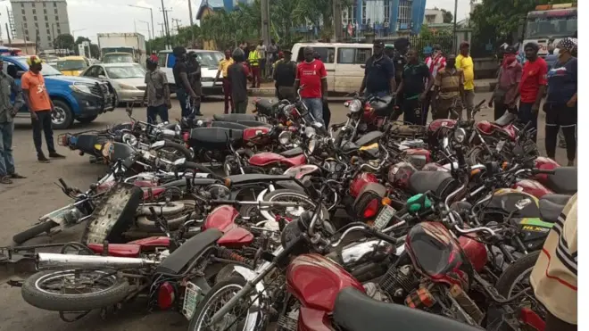 Ebe gọọmentị Legọs steeti jichiri n'ike Okada ndị dara iwu ngagharị