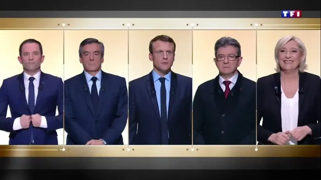 یک ماه مانده به انتخابات ریاست جمهوری فرانسه، اولین دور از مناظره های پنج نامزد برگزار شد.