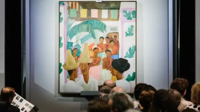 Meksikalı ressam Diego Rivera'nın tablosu