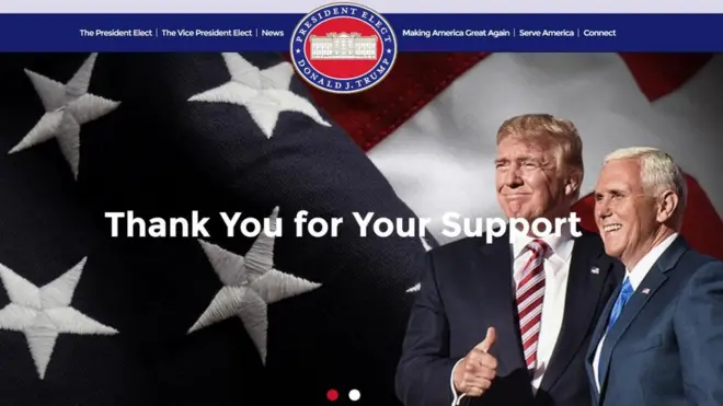 Great Again sitesi, "Desteğiniz için teşekkürler" mesajı ile açılıyor.