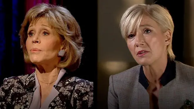 Джейн Фонда и Эмма Томпсон рассказали о продюсере Вайнштейне, обвиняемом в домогательствах.