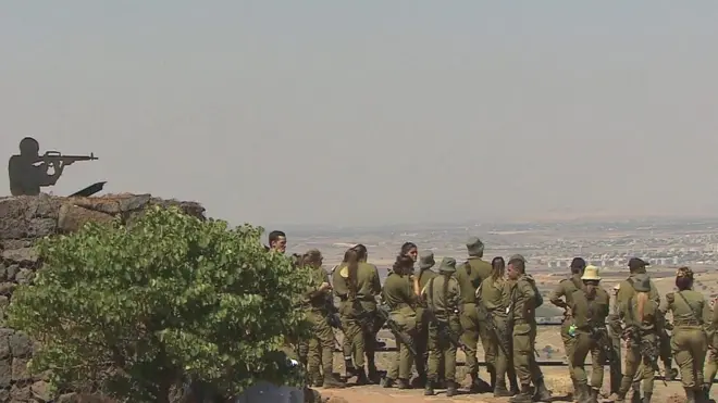 جنود اسرائيلون في الجولان المحتل