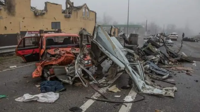 Ibyangiritse mu mujyi wa Bucha