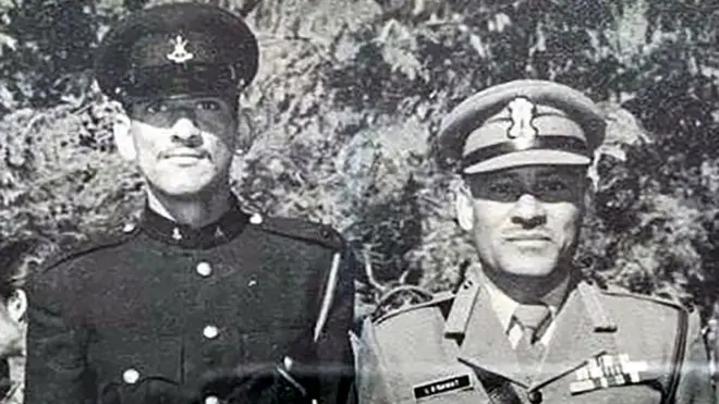 अपने पिता के साथ जनरल बिपिन रावत