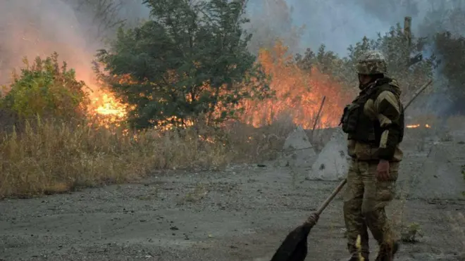 Пожежа на Луганщині