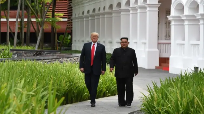 Donald Trump ile Kuzey Kore lideri Kim Jong-un