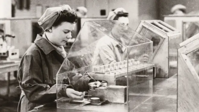 Fábrica en Inglaterra durante la II Guerra Mundial