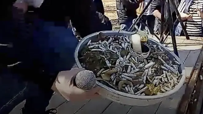 Мусорный торт в подарок губернатору Андрею Воробьеву