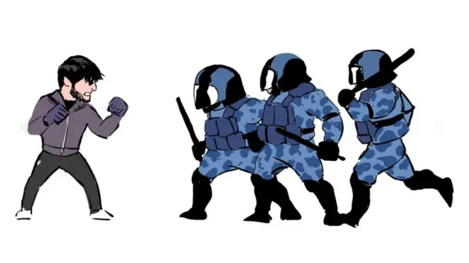 Рисунки с изображением Сайд-Мухаммада Джумаева стали появляться в интернете