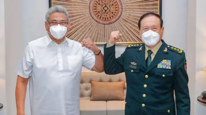 ජනාධිපති ගෝඨාබය සහ චීන ආරක්ෂක ඇමති