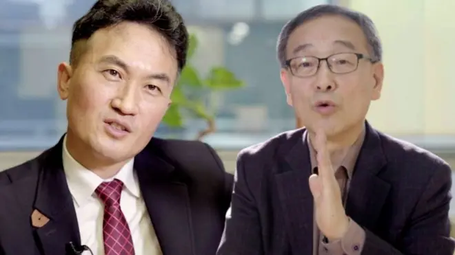 황세운 자본시장연구원 박사와 정의정 한국주식투자자 연합 대표