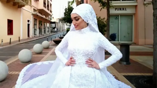 Lebanon explosion bride