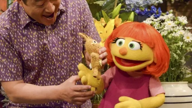 Julia, a new autistic muppet character, will arrive on screens in April