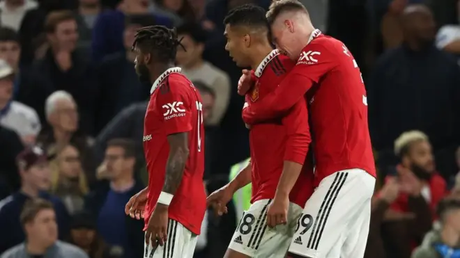 Casemiro scores for Man Utd