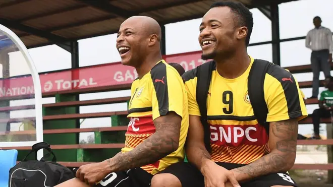 Andre and Jordan Ayew miss Ghana's 5-1 World Cup qualifying win for Congo Brazzaville