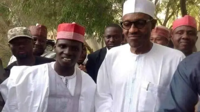 Di singer with Presido Muhammadu Buhari