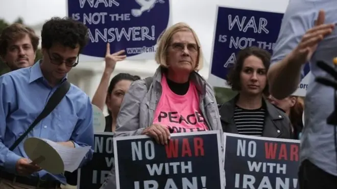 አሜሪካ የኑክሊዬር ስምምነቱን እንድታከብር ተቃዋሚዎች ገለፁ