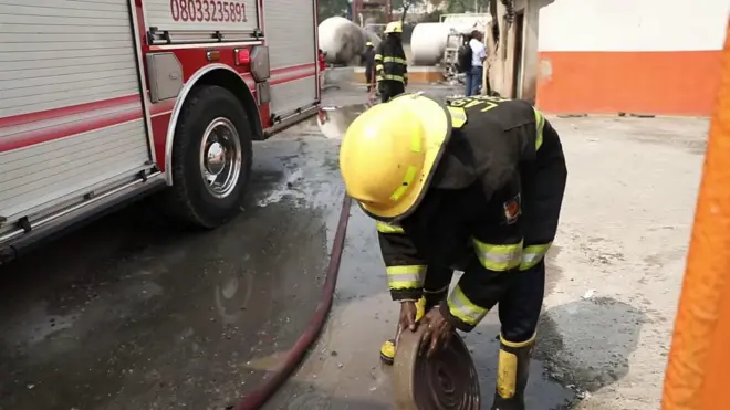 Lagos gas station fire