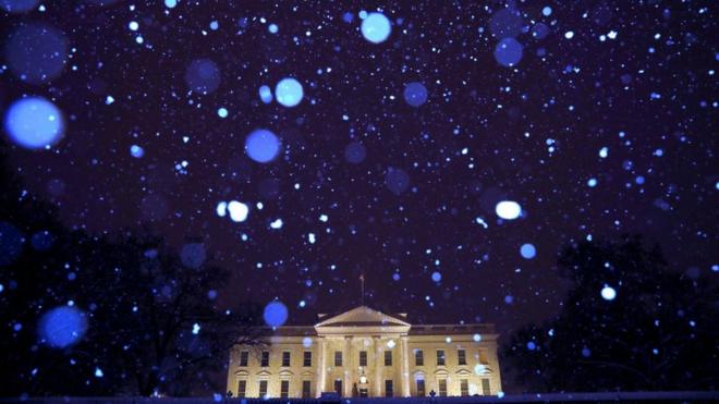 Снег в Вашингтоне
