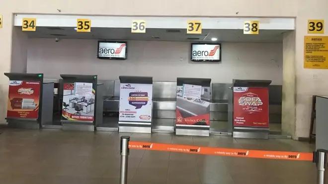 Lagos Airport empty like graveyard for night