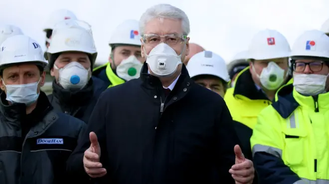 Собянин на открытии нового инфекционного центра в поселении Вороновское